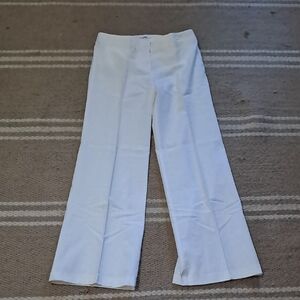 New York & Company White Straight Leg Pants